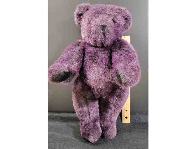 Authentic Vermont Teddy Bear Purple Jointed Teddy Bear