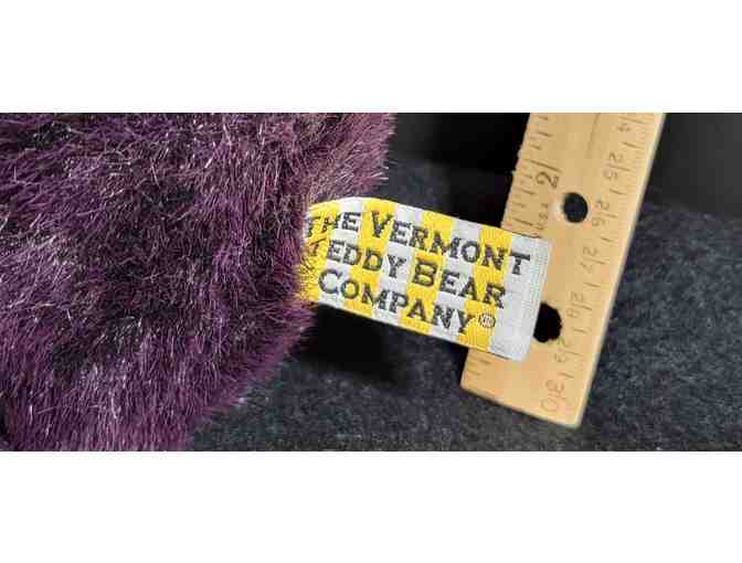 Authentic Vermont Teddy Bear Purple Jointed Teddy Bear