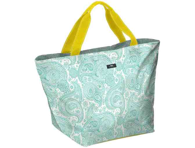 Scout Bag Large Tote Beach Bag Weekender Style Zip Top in Pink/Lime