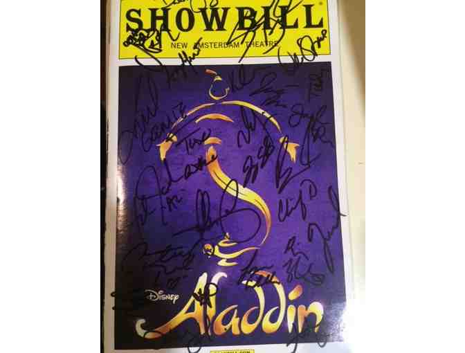 ALADDIN 2 Tickets and VIP Backstage Tour with Andrew Cao Broadway NYC Autographed Playbill