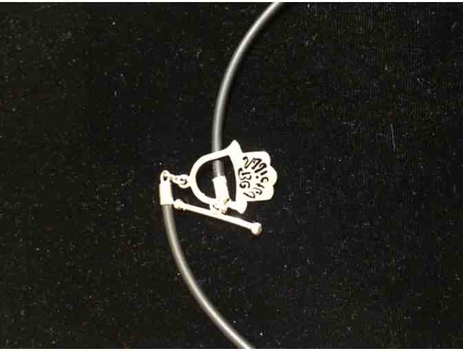 Lapis Pendant Necklace in 900 Silver  Handcrafted