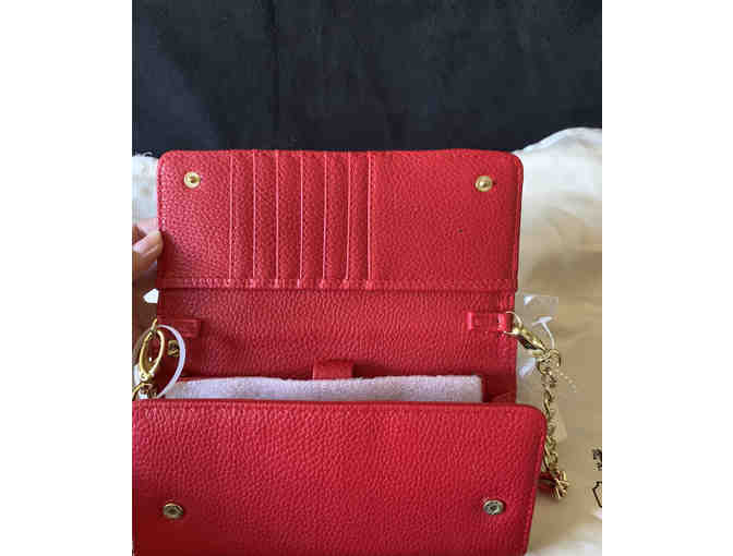 Steve Madden Red Over the Shoulder Clutch