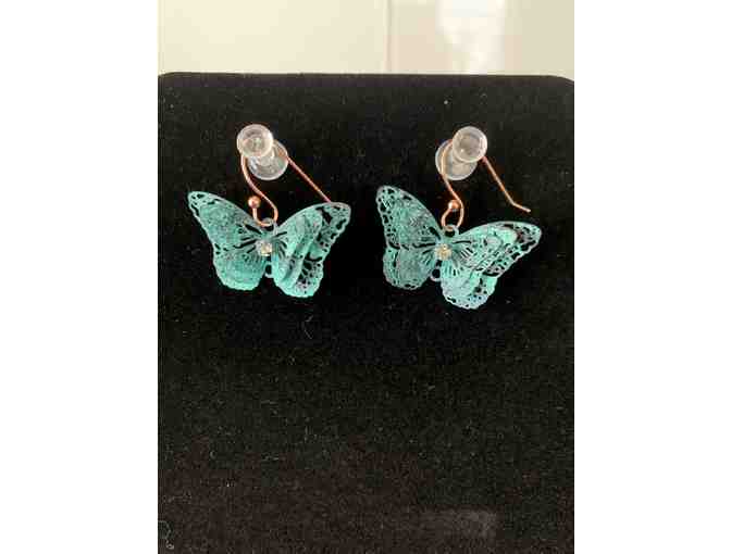 Nickle Free Copper Butterfly Earrings