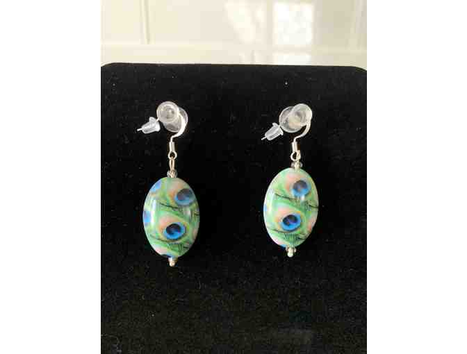 Nickle Free Peacock Earrings