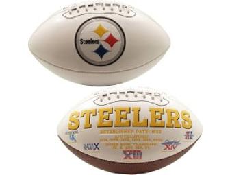 Autographed Steelers Football