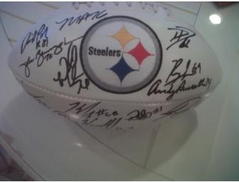 Autographed Steelers Football