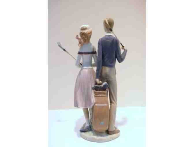 LLADRO Jugadores de Golf, Golfing Couple #01453