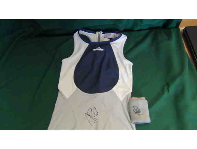 Andrea Petkovic Autographed US Open Dress and matching wristband - Photo 1