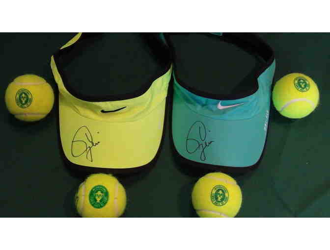 Eugenie Bouchard Nike Autographed Visor (Yellow)