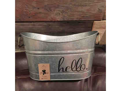 Decorated Galvanized Bucket