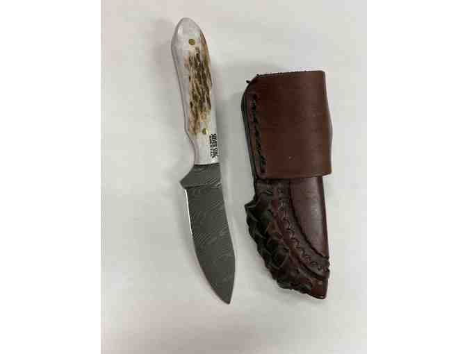 Handcrafted Damascus Series Stag Twist Knife