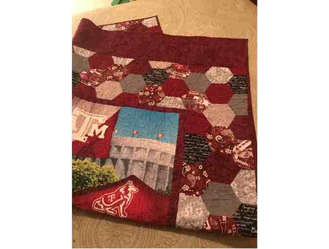 Handmade Texas A&M Lap Quilt