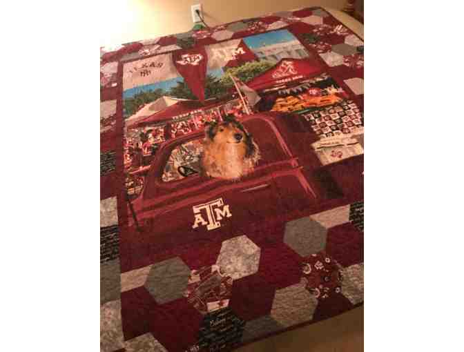 Handmade Texas A&M Lap Quilt