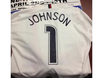 USA GAME DAY JERSEY SIGNED BY KEITH JOHNSON !!