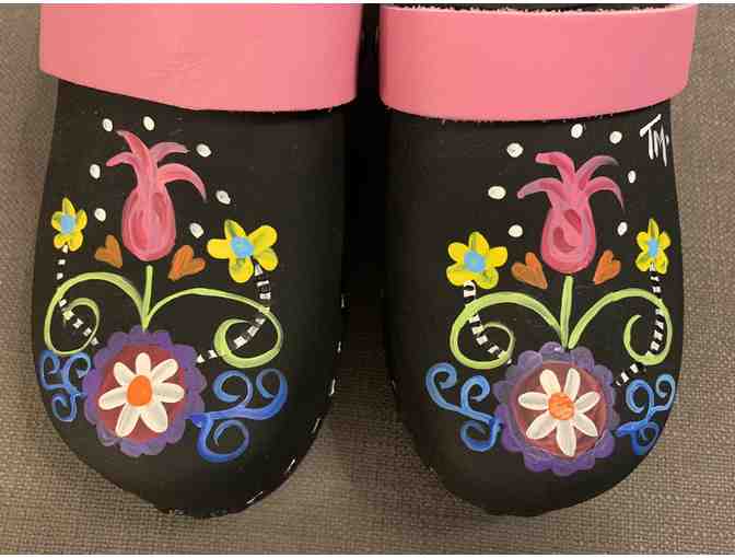 Hand-Painted Clogs by Tessa Clogs