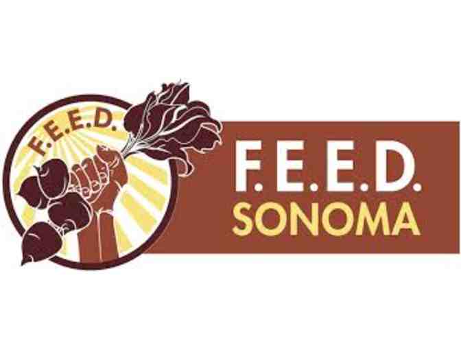 F.E.E.D. Sonoma - Logo Tote Bag, Vegetable Bag, and T-Shirt