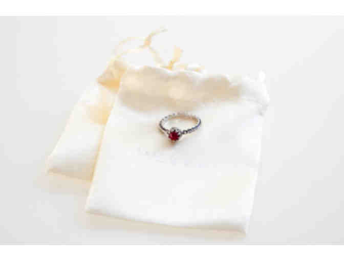 Sterling Silver Ring with Ruby by Becky Kelso