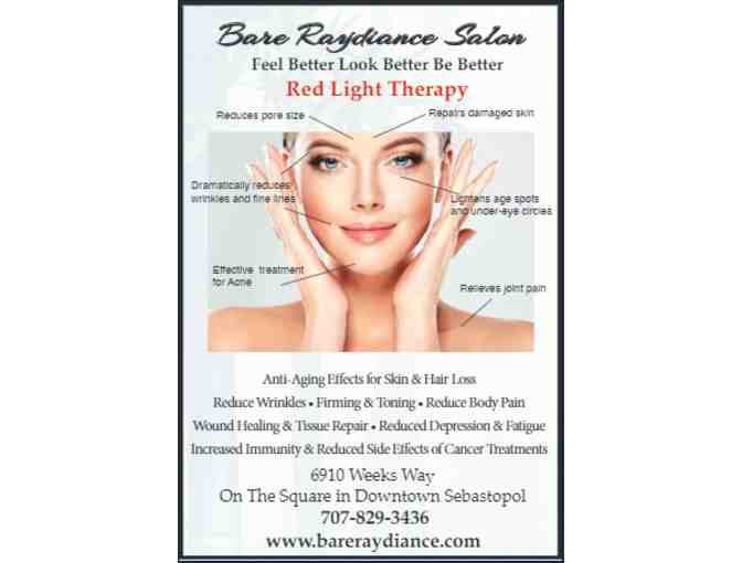 Bare Raydiance Salon- 1 Month Unlimited Red Light Photo Rejuvenation Therapy