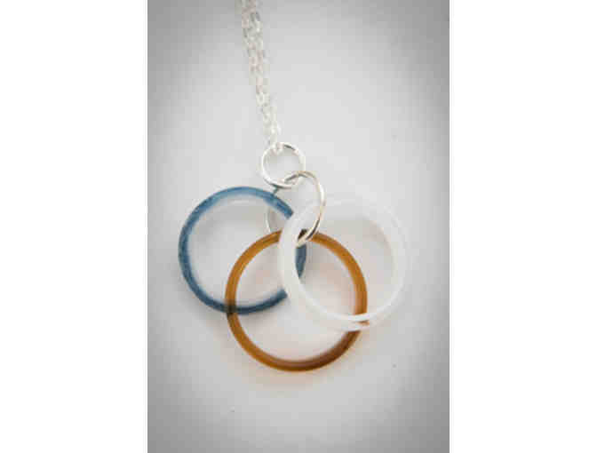 Three Ring Glass Necklace