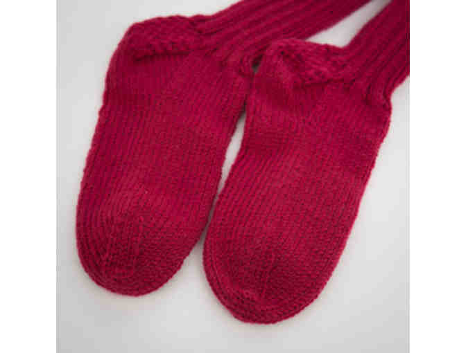 Cozy hand knit socks