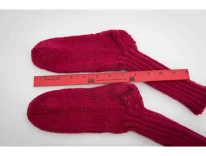 Cozy hand knit socks