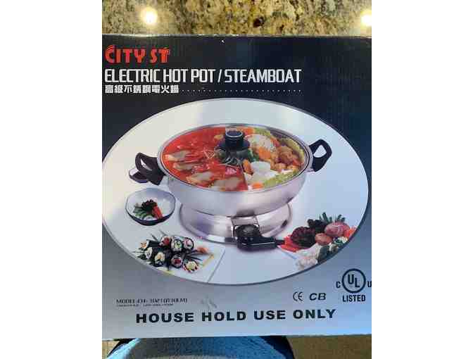 City ST Electric Shabu Shabu Hot Pot w/Divider - Photo 1