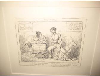 Framed Original George Cruikshank Etching