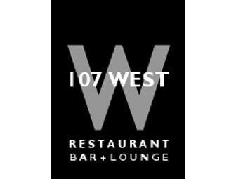 Dinner for Two at 107 West