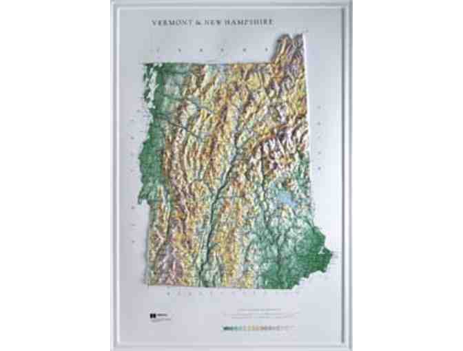 Framed Raised Relief Map of a Trail State of Your Choice