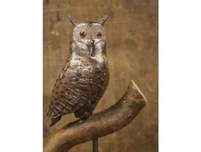 Hand Carved Great Horned Owl
