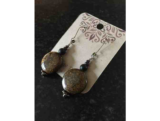 Indigo Designs Round Gemstone Earrings