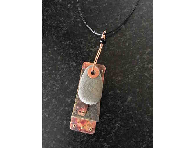 Indigo Designs Etched 'Dog Tag' Style Necklace