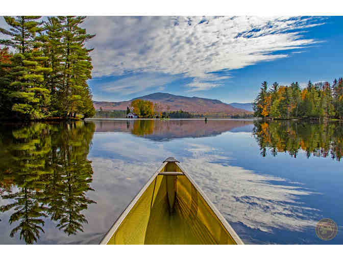 "Autumn View on Lake Flower" 24" x 36" Canvas Print - Photo 1