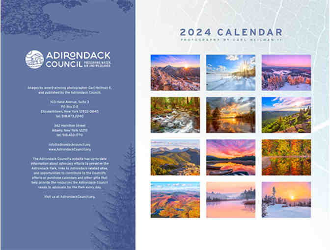 2024 Adirondack Calendar
