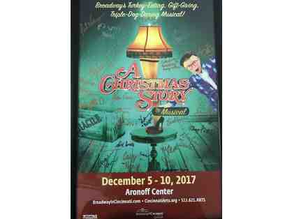 Broadway Cincinnati - A Christmas Story - Signed Framed Show Poster