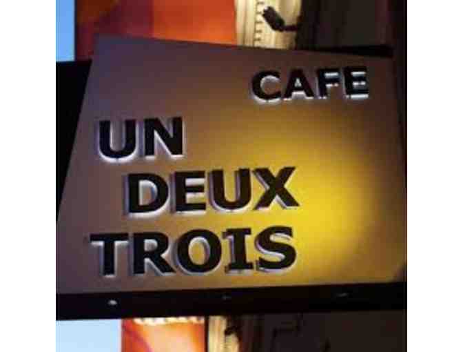 Indecent on Broadway & Cafe Un Deux Trois