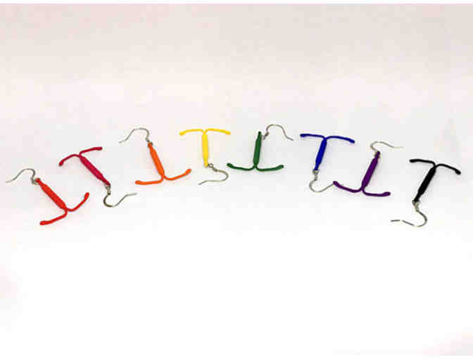 Three pairs of IUD Earrings by JoyComplex