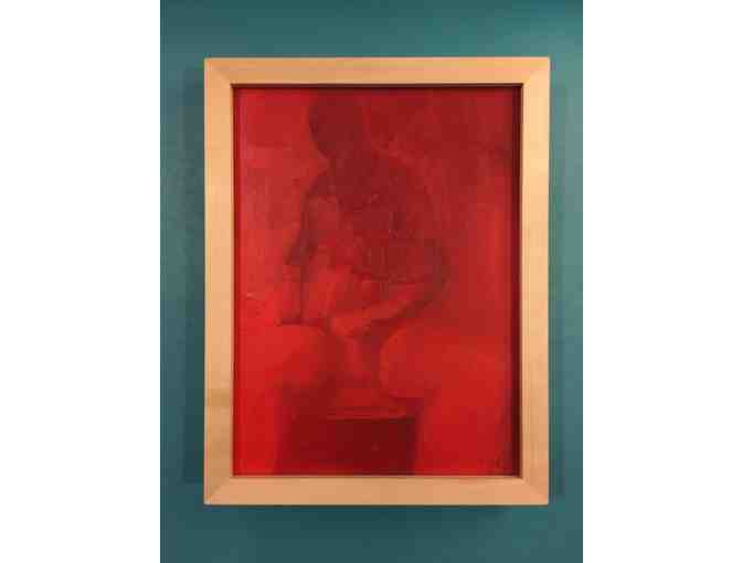 Let's Be Alone Together, Oil on Panel artwork by Abigail Wamboldt