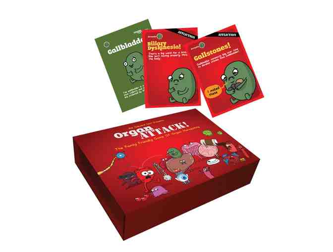 First Edition OrganAttack! Game and The Awkward Yeti Playing Cards