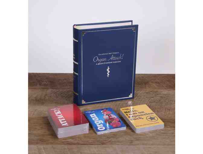 First Edition OrganAttack! Game and The Awkward Yeti Playing Cards