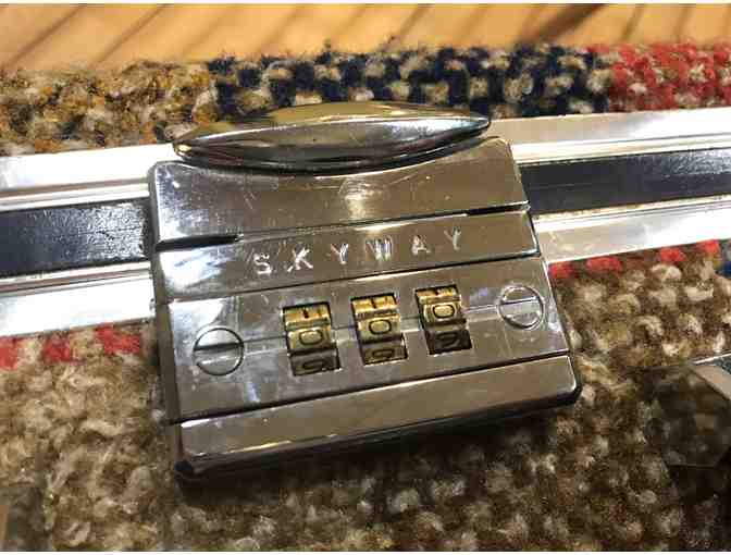 Vintage Plaid Skyway Suitcase