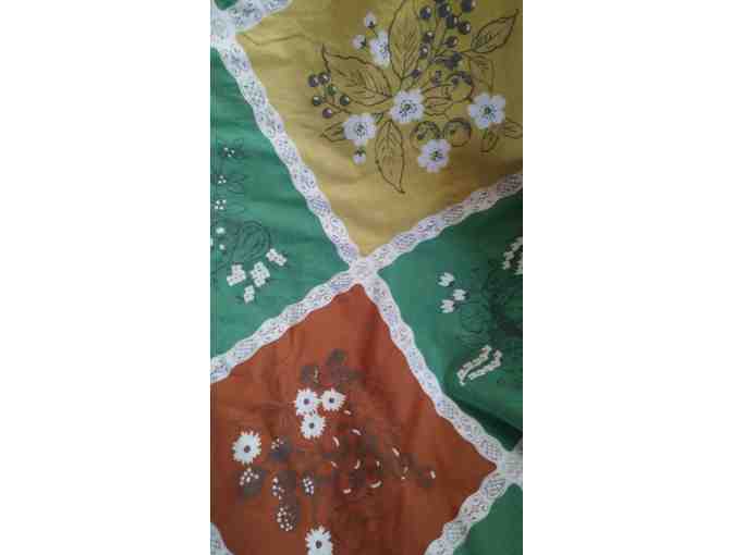 Three Mid Century Modern Tablecloths