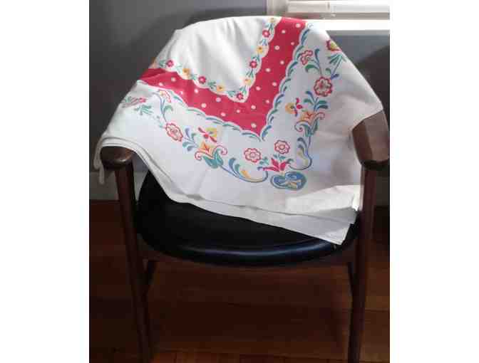 Three Mid Century Modern Tablecloths