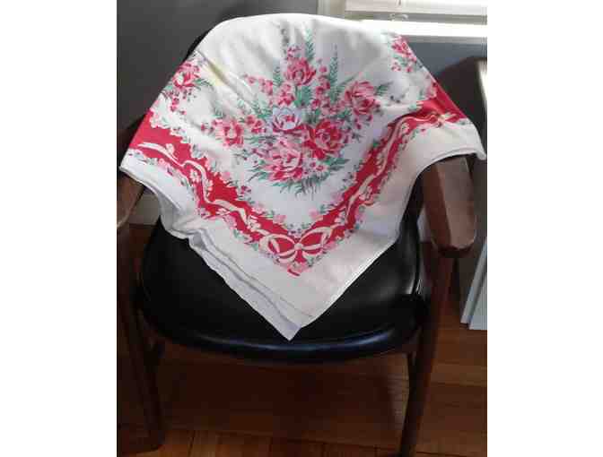 Three Mid Century Modern Tablecloths