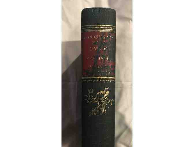 Pair of classic antique books (HG Wells, Cervantes)