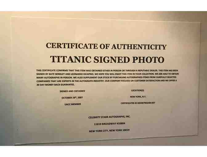 Kate Winslet & Leonard DiCaprio Autographed Titanic Photo