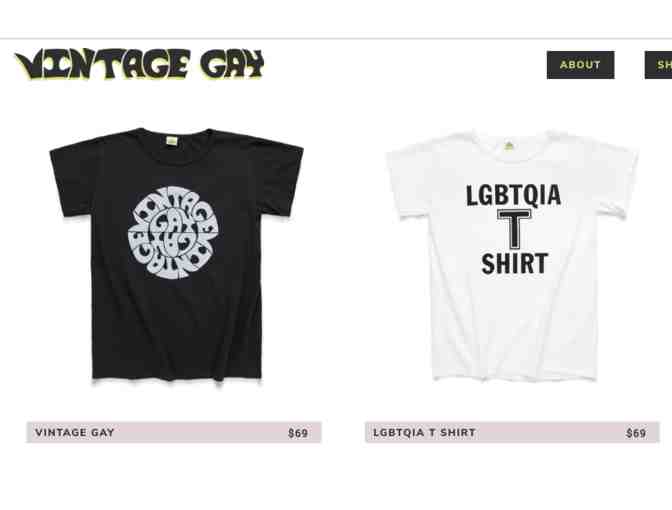 Signed Cameron Esposito Record & Vintage Gay T-shirt