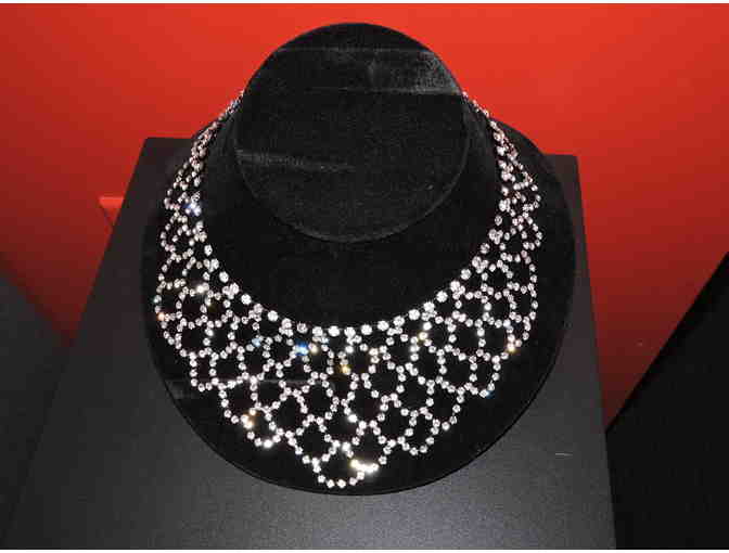 KENNETH JAY LANE Vintage Crystal Rhinestone Bib Necklace