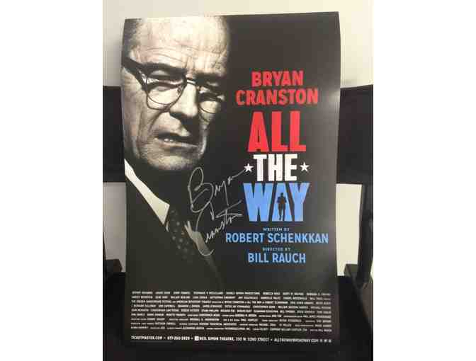 'All The Way' Broadway Poster Signed by Bryan Cranston