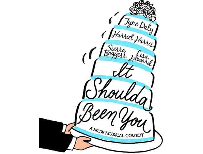 Backstage Champagne Toast with Harriet Harris and Sierra Boggess at IT SHOULDA BEEN YOU